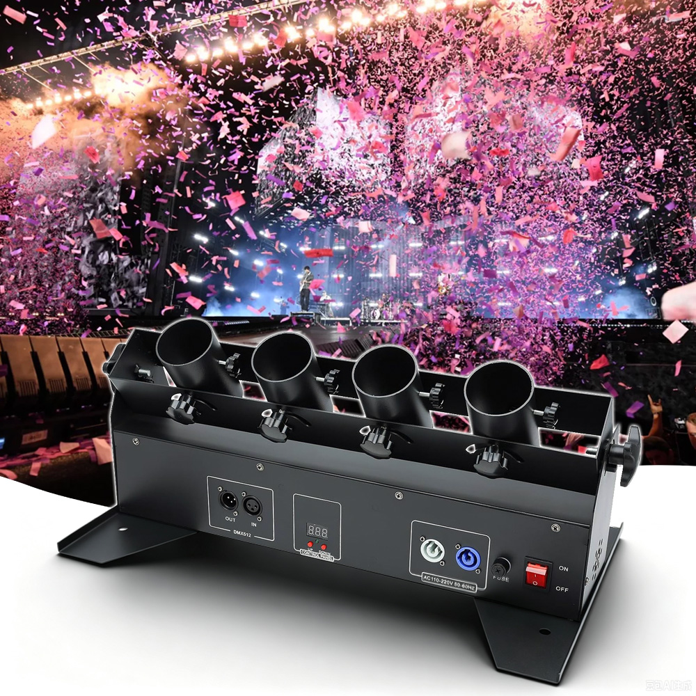 Confetti Cannon Tube - آلة قذف الكونفيتي الكهربائية بقوة 150