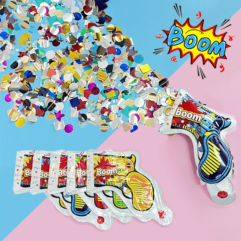 Confetti Cannon Tube - 10 قطع من بالونات حفلات أعياد
