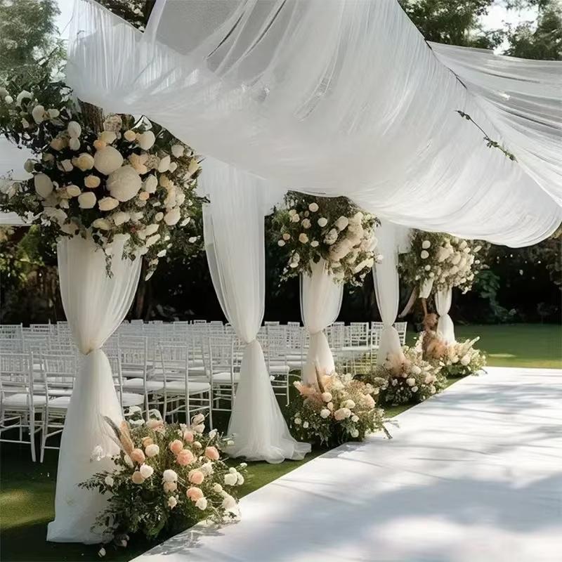 قماش تول شبكي ناعم ومتين جديد، - مراجعة Dessert Table Backdrop وسعره
