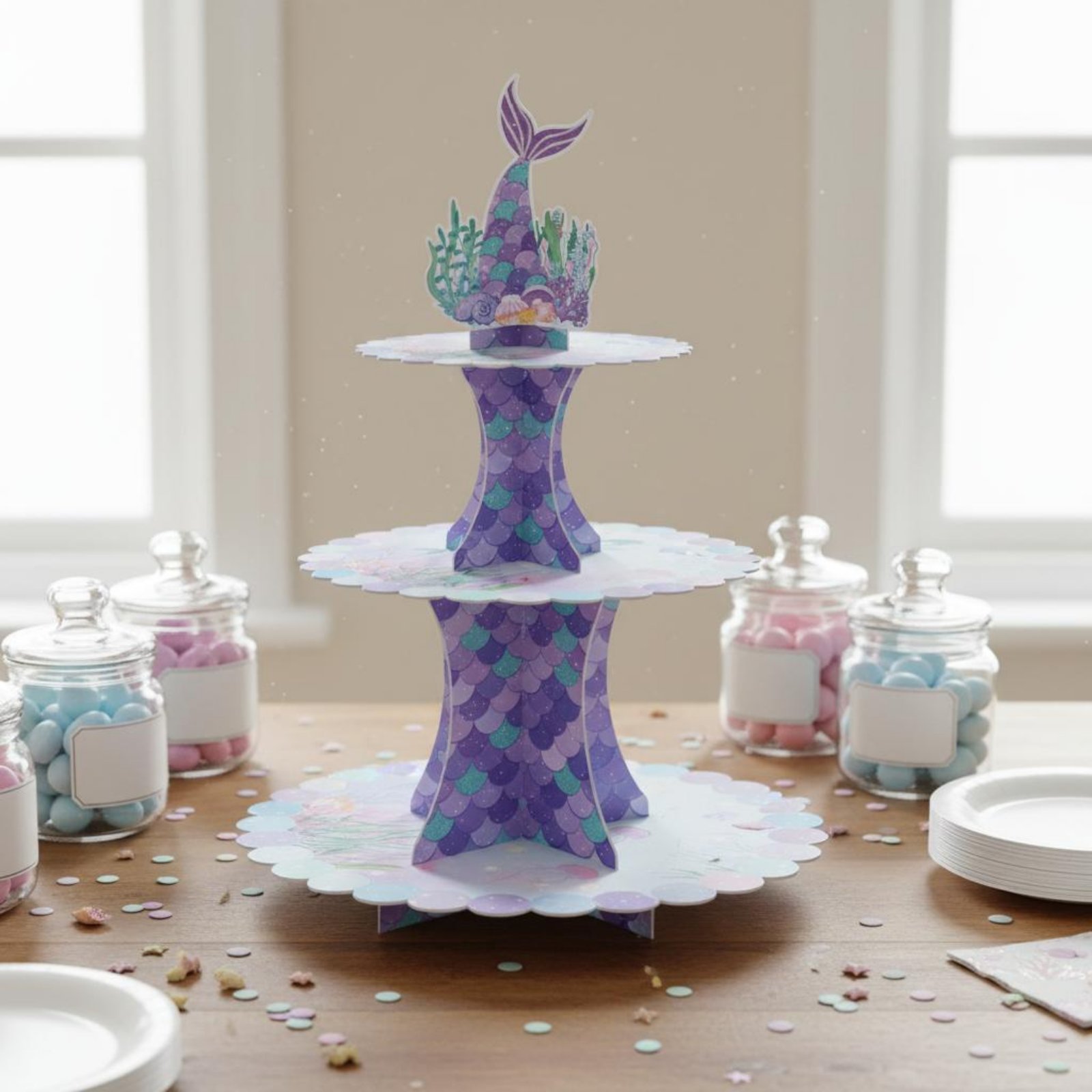 حامل كب كيك ثلاثي الطبقات من ا - مراجعة Cupcake Stand Tier وسعره