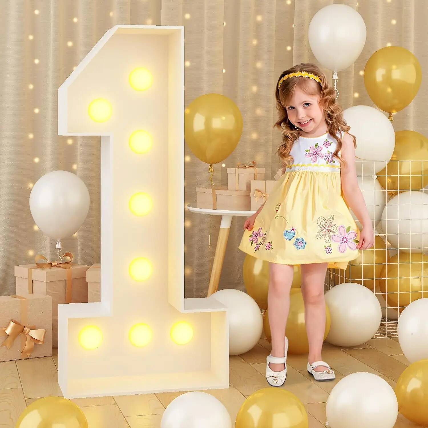 أرقام ضوئية عملاقة LED لحفلات  - مراجعة Led Balloon Light وسعره