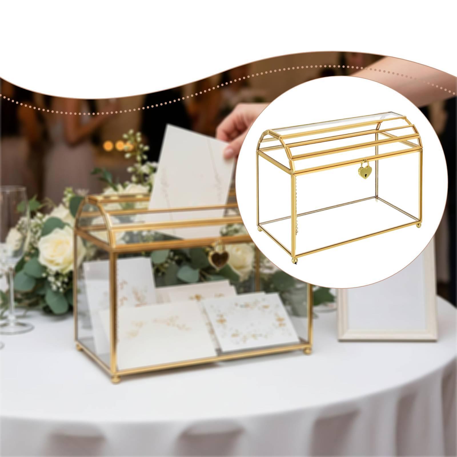 صندوق زجاجي لبطاقات الزفاف، حا - مراجعة Event Party Box وسعره