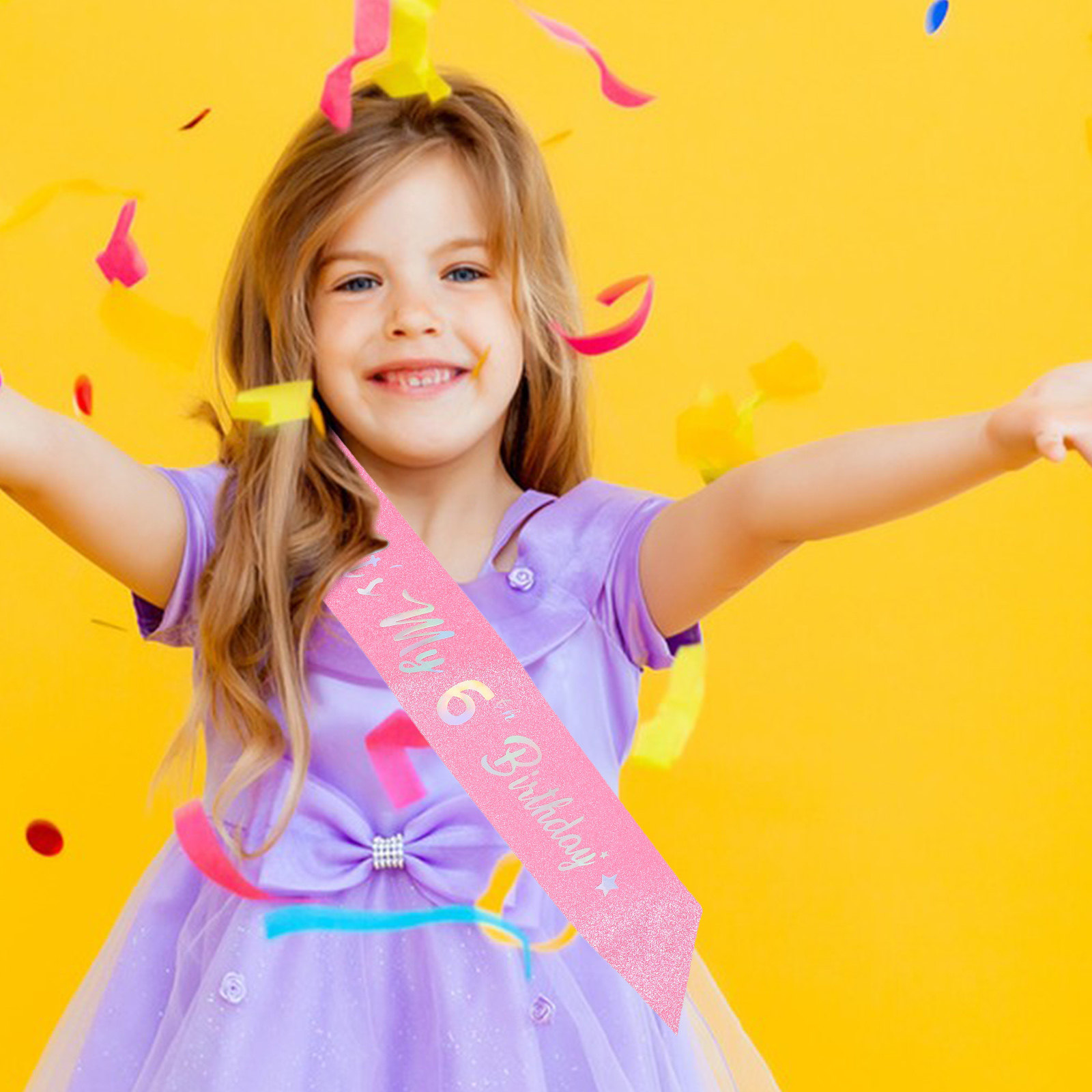 طقم وشاح عيد ميلاد وردي لامع م - مراجعة Birthday Sash Glitter وسعره