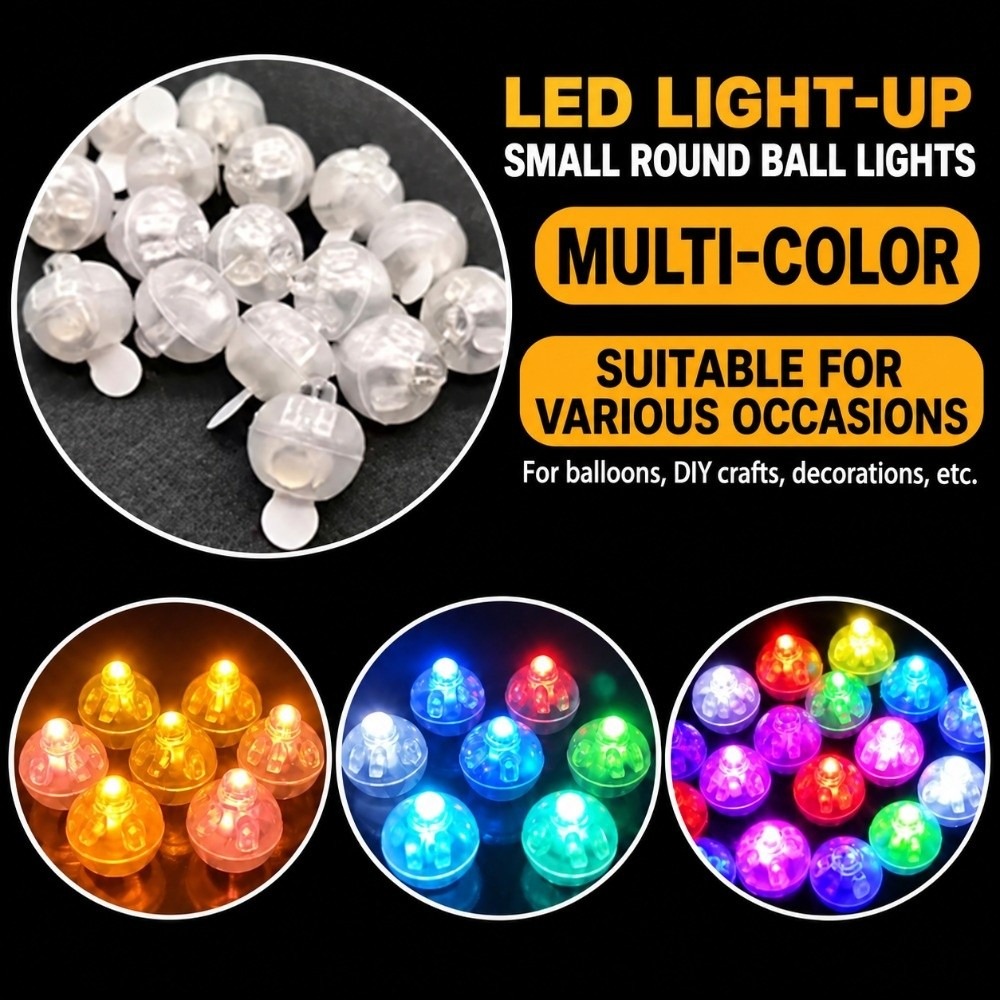 50 قطعة، مصابيح بالونات صغيرة  - مراجعة Led Balloon Light وسعره