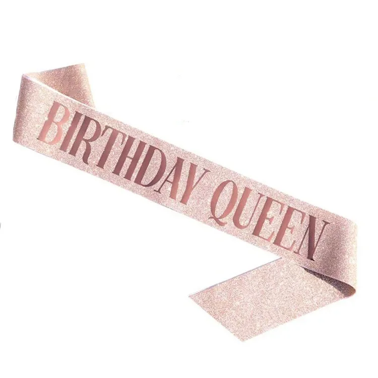 تاج الملكة بحجر الراين للنساء  - مراجعة Birthday Sash Glitter وسعره