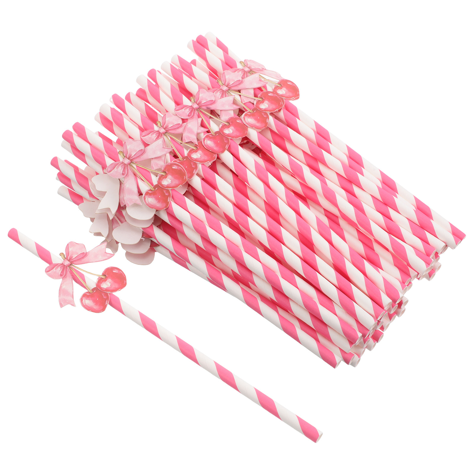 50 قطعة من مصاصات الشرب الورقي - مراجعة Paper Straw Color وسعره