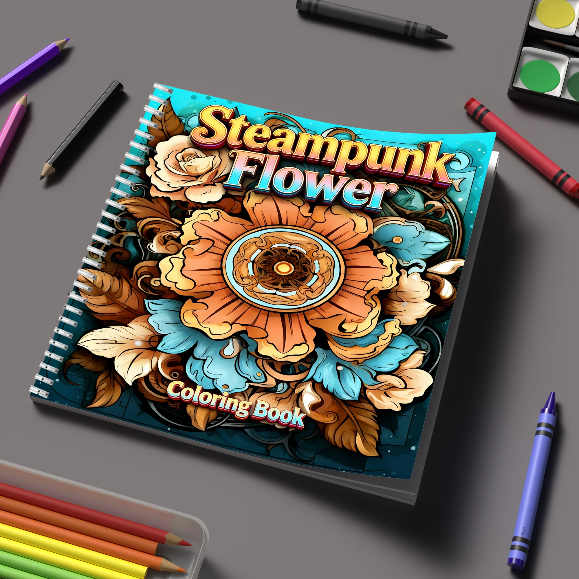 كتاب تلوين بتصميم زهور ستيمبان - مراجعة Event Supplies وسعره