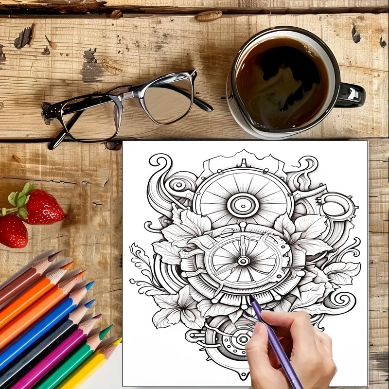 كتاب تلوين بتصميم زهور ستيمبان - مراجعة Event Supplies وسعره