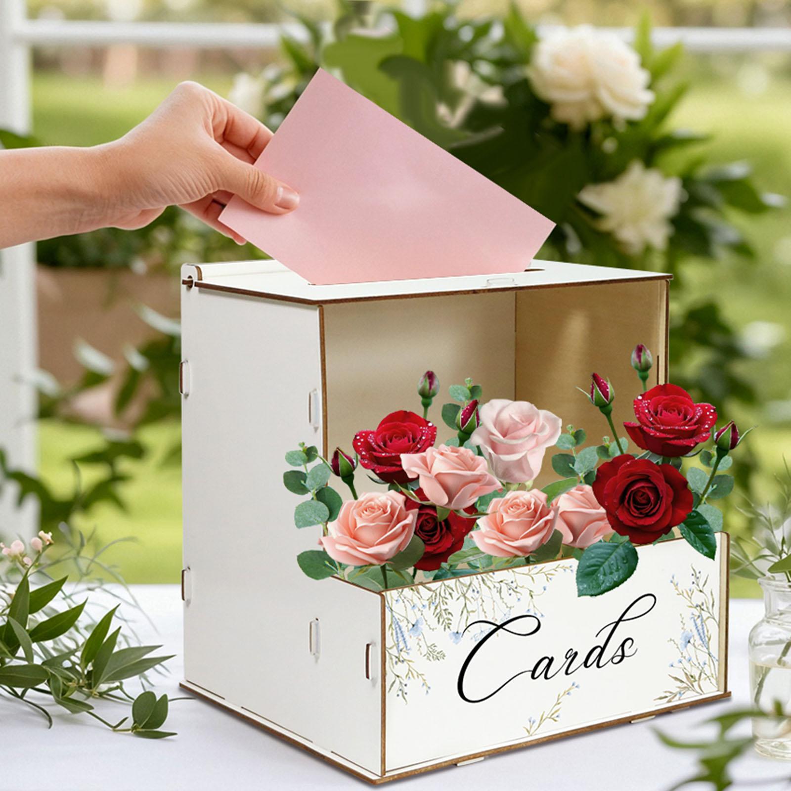 صندوق بطاقات زفاف ريفي مخصص مع - مراجعة Event Party Box وسعره