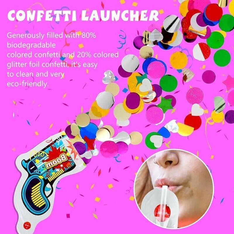 10 قطع من مسدسات الكونفيتي الق - مراجعة Confetti Cannon Tube وسعره